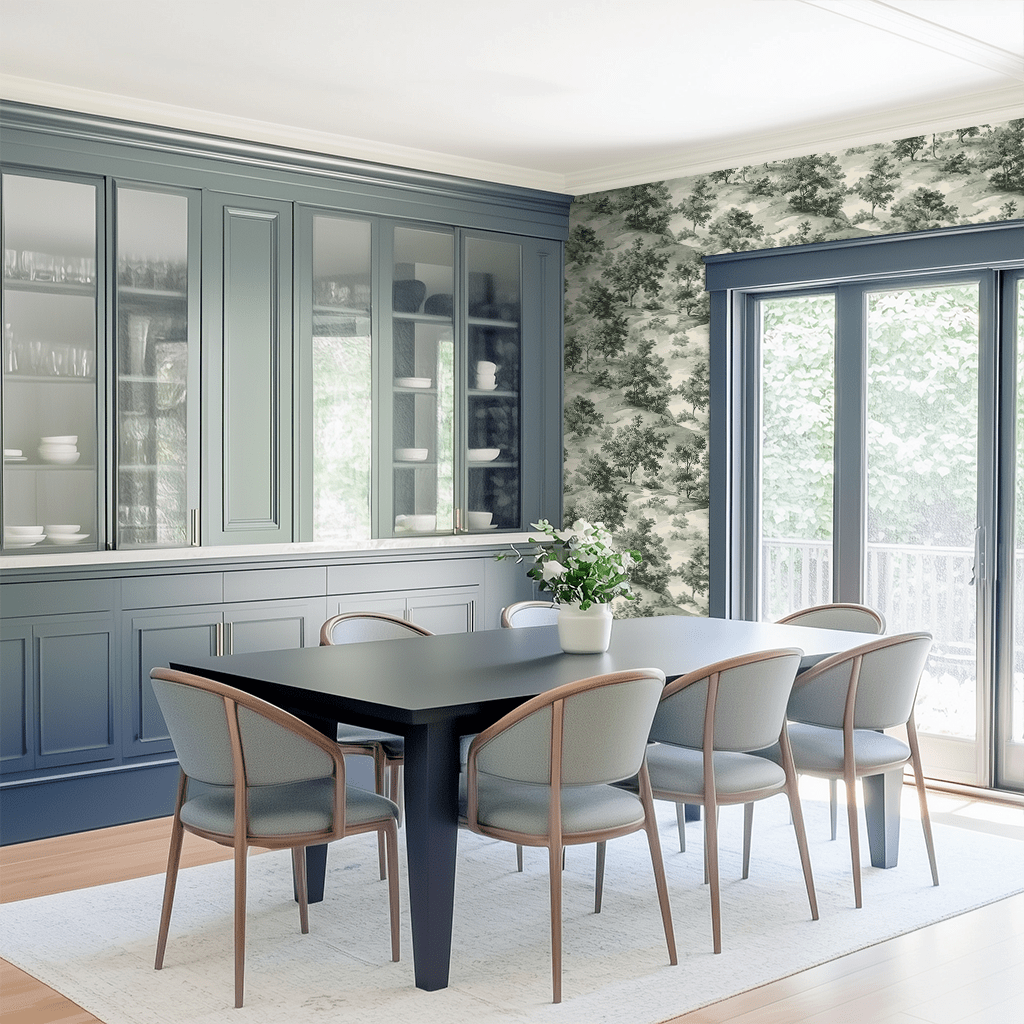 Toile Wallpaper - Benton Lane Home
