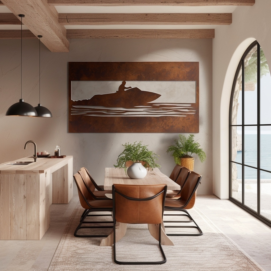 The Sea Breaker - Metal Wall Art