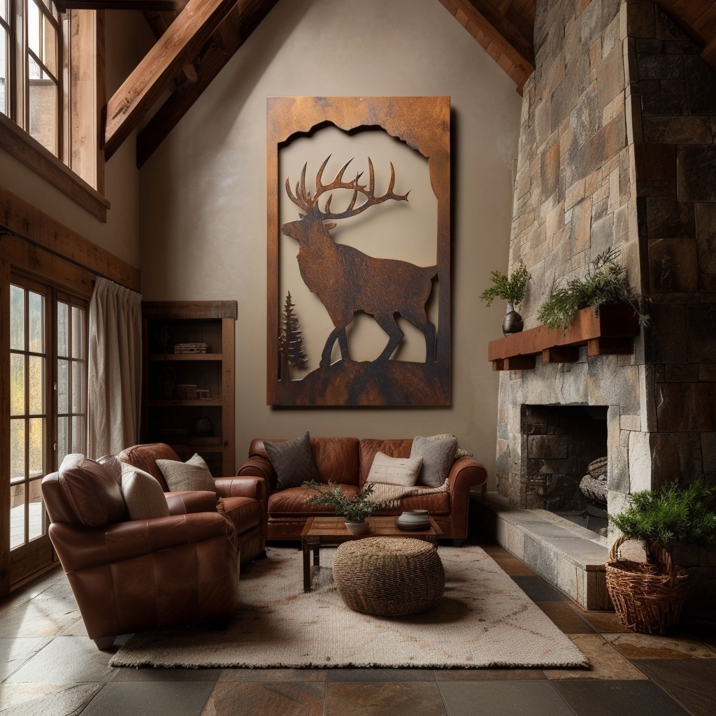 The Elk - Metal Wall Art