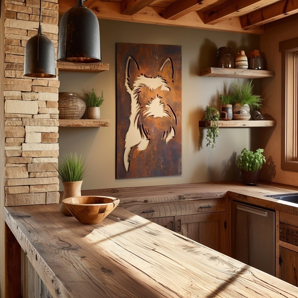 The Terrier - Metal Wall Art