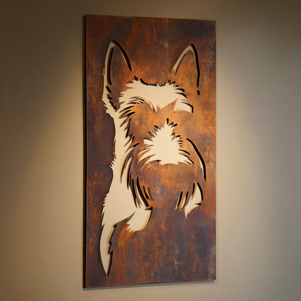 The Terrier - Metal Wall Art