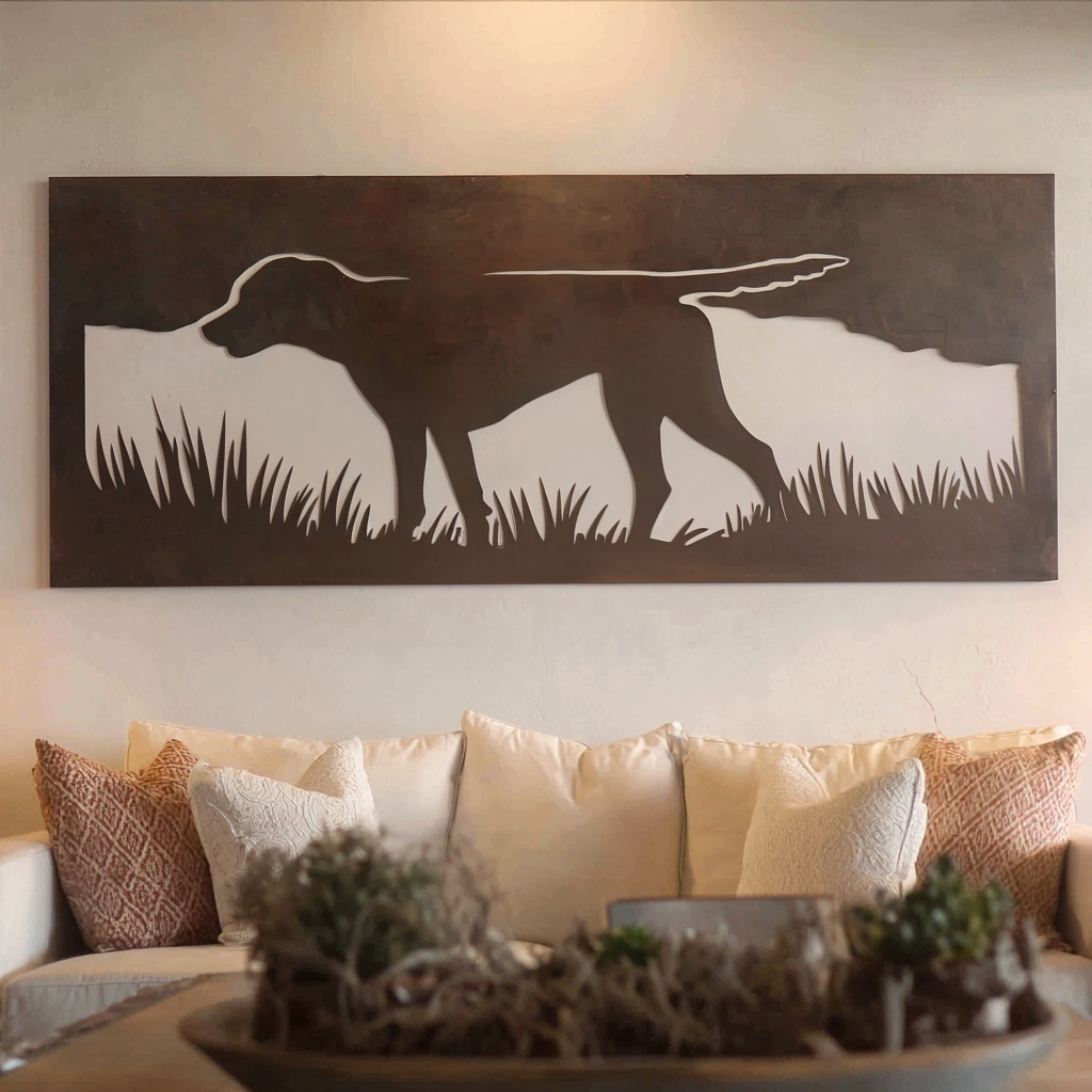 The Pointer - Metal Wall Art