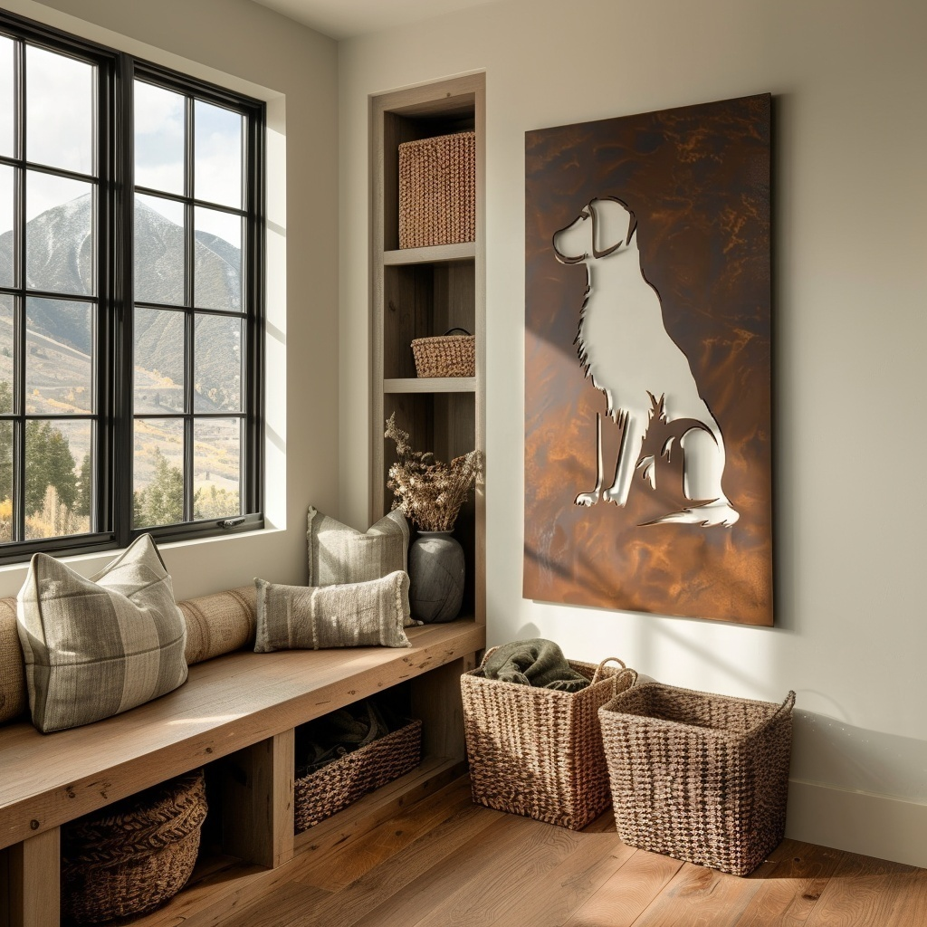 The Retriever - Metal Wall Art