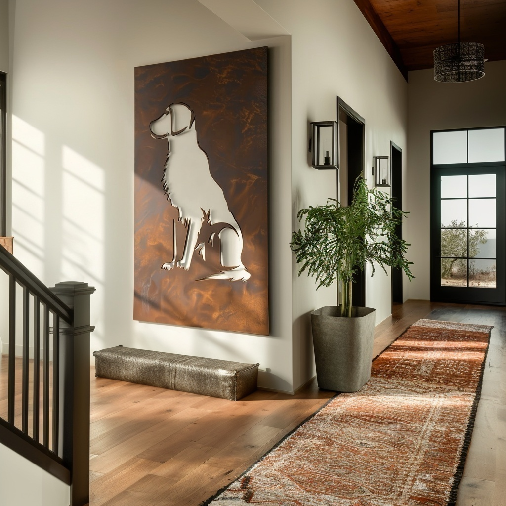 The Retriever - Metal Wall Art