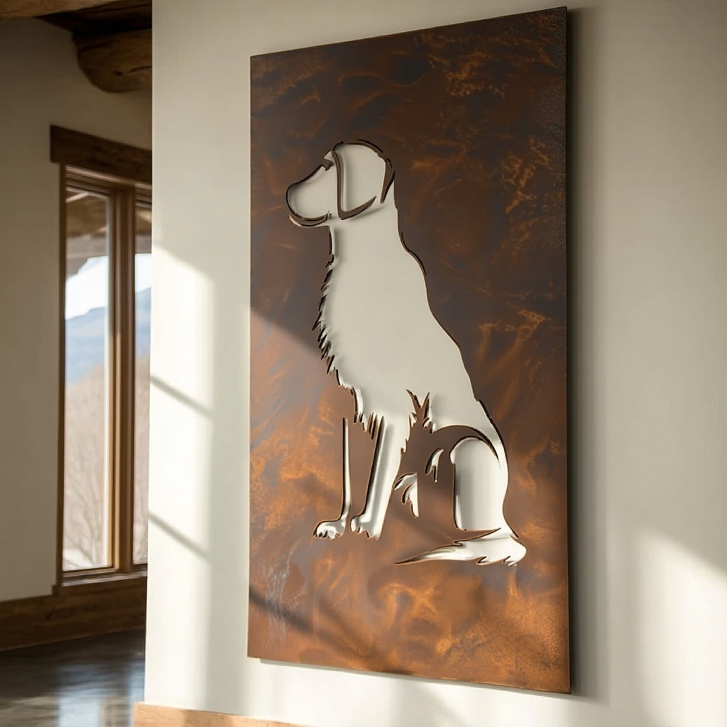 The Retriever - Metal Wall Art