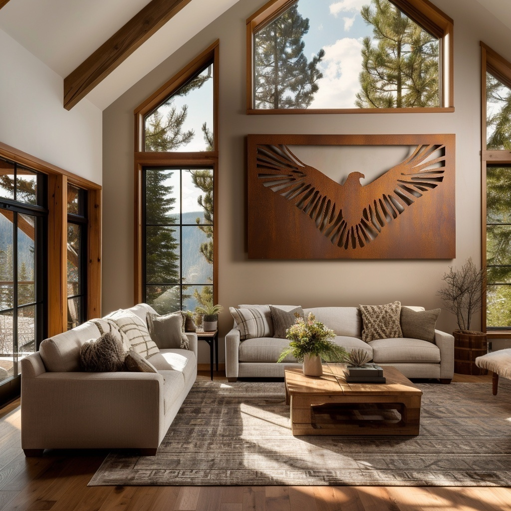 The Golden Eagle - Metal Wall Art