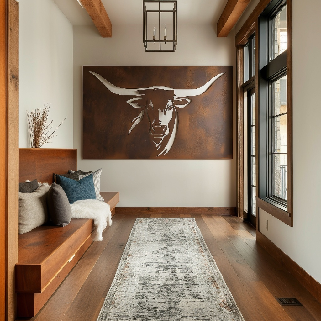The Longhorn - Metal Wall Art