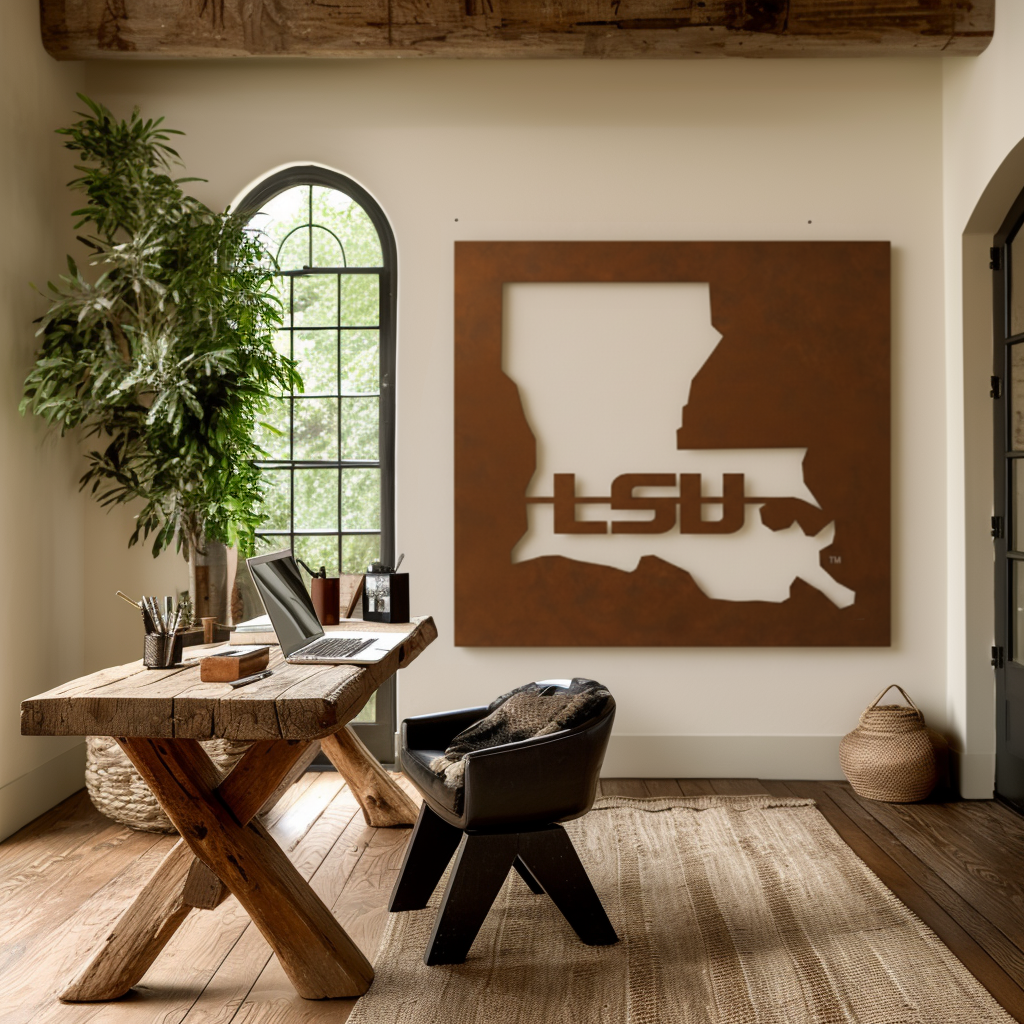 The Louisiana - Metal Wall Art - Square Umber