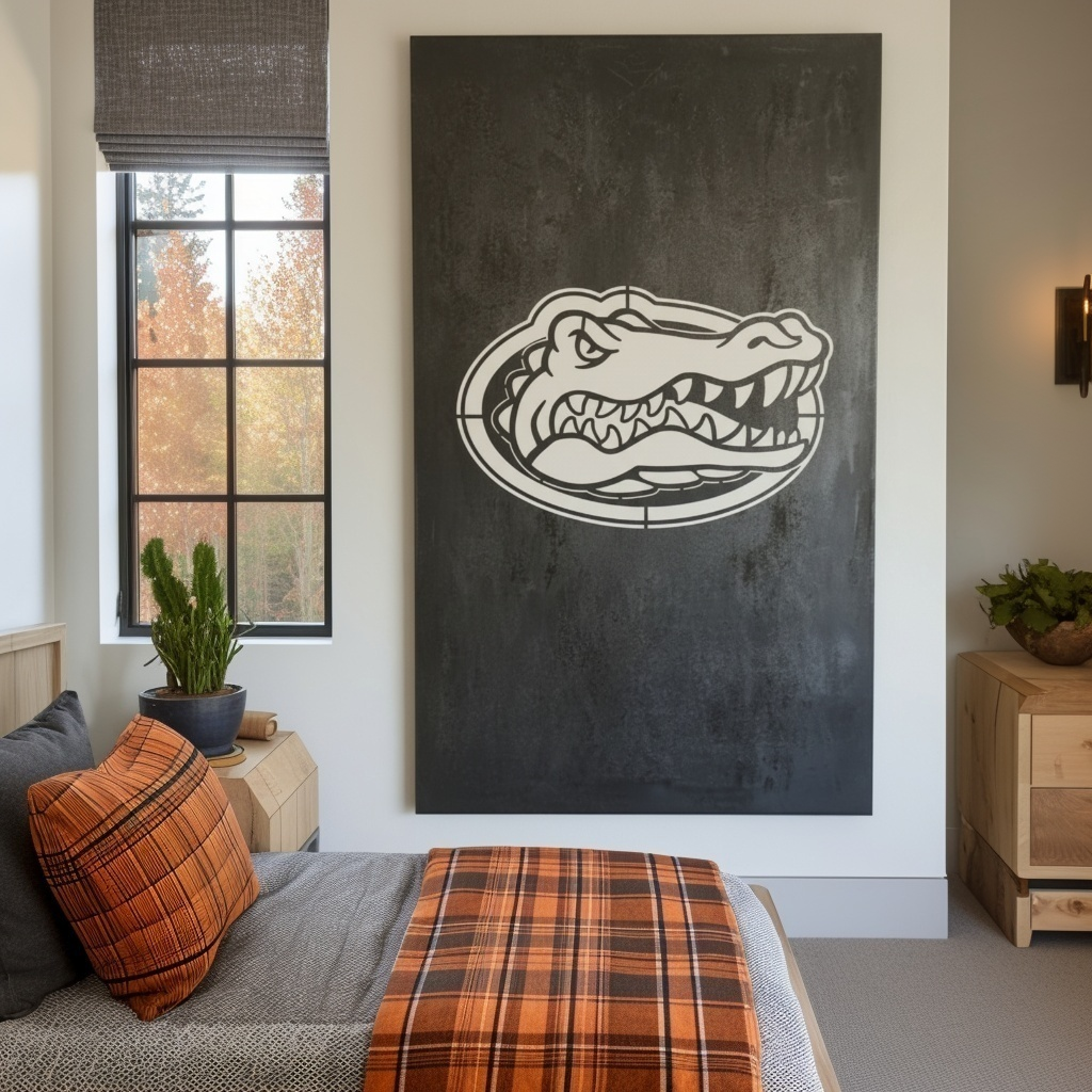 The Oval Gator - Wall Art - Portrait Slate
