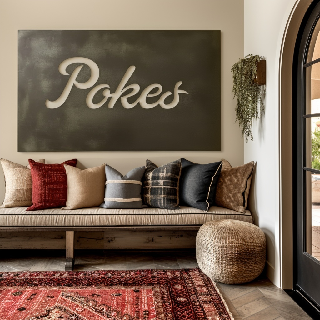 The Pokes - Metal Wall Art - Landscape Slate