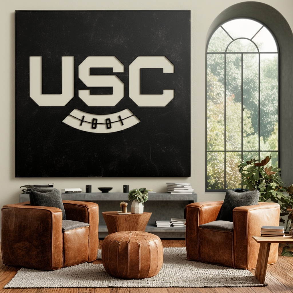 The USC - Metal Wall Art - Square Forge