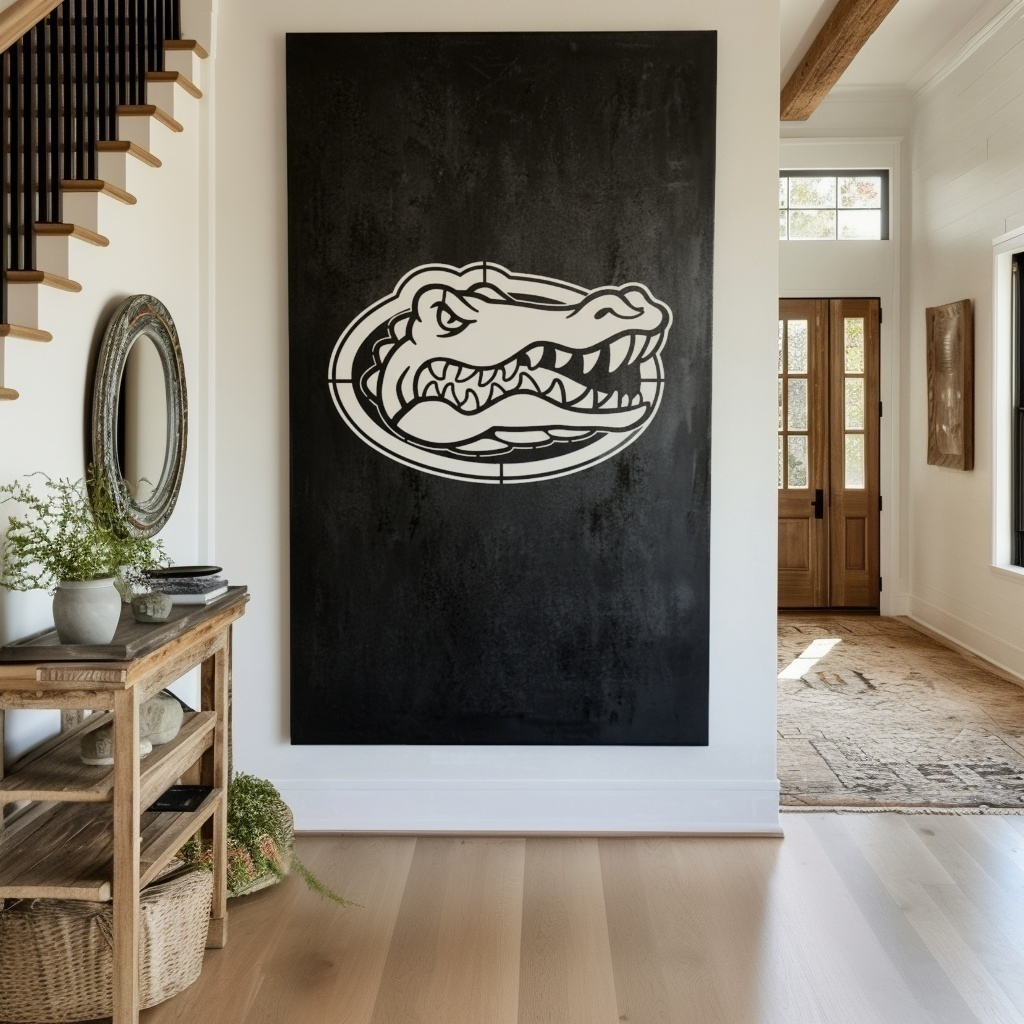 The Oval Gator - Wall Art - Portrait Forge