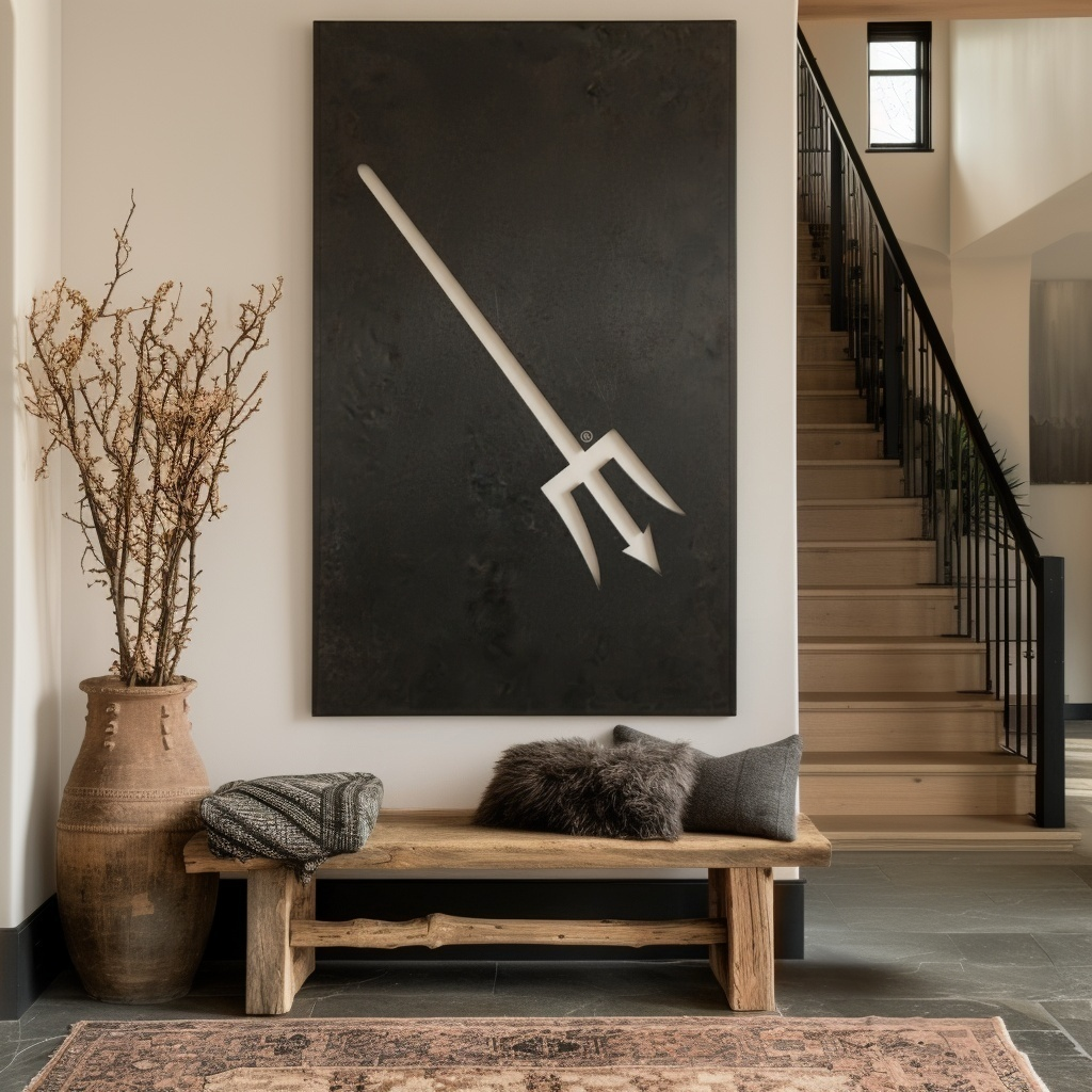 The Piercing Pitchfork - Wall Art - Portrait Forge