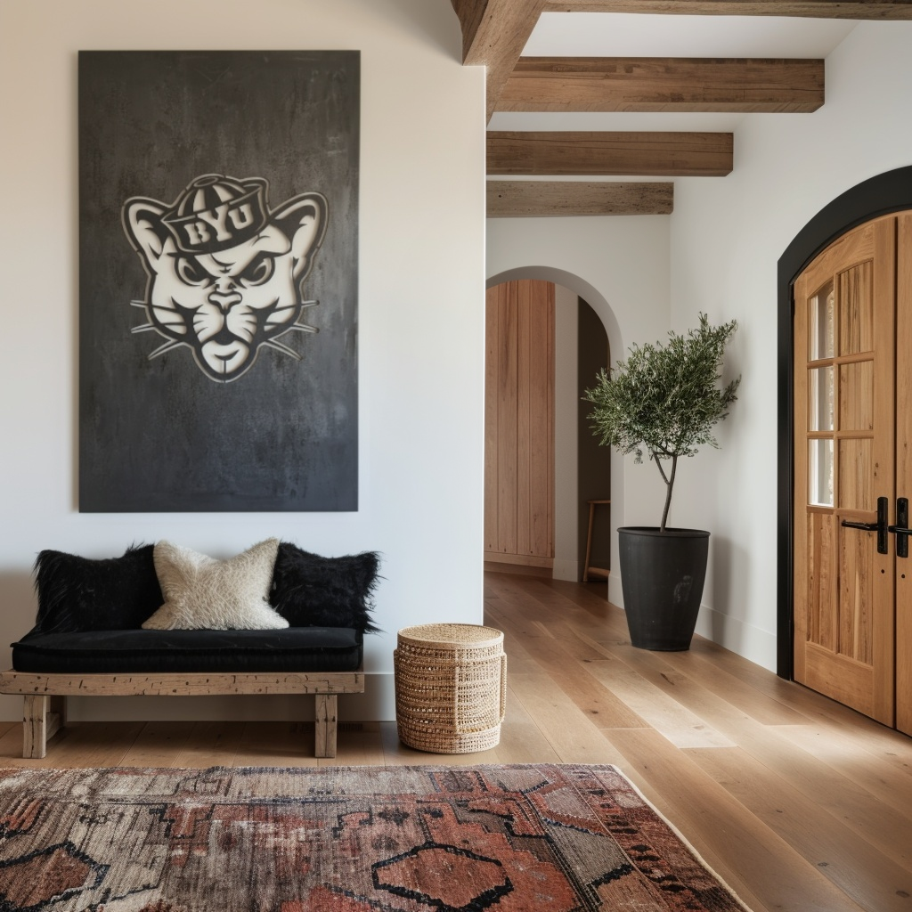 The BYU Cat - Wall Art - Portrait Slate