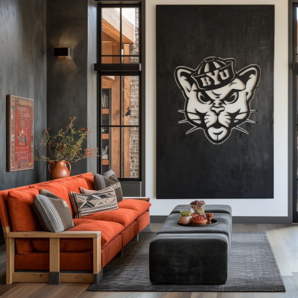 The BYU Cat - Wall Art - Portrait Forge