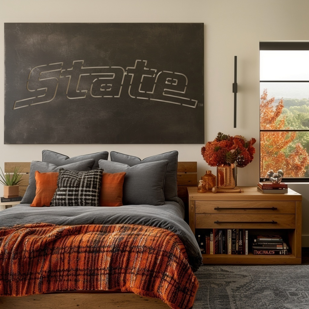 The Michigan State - Metal Wall Art - Landscape Slate