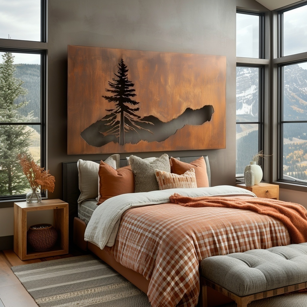 The Redwood - Metal Wall Art