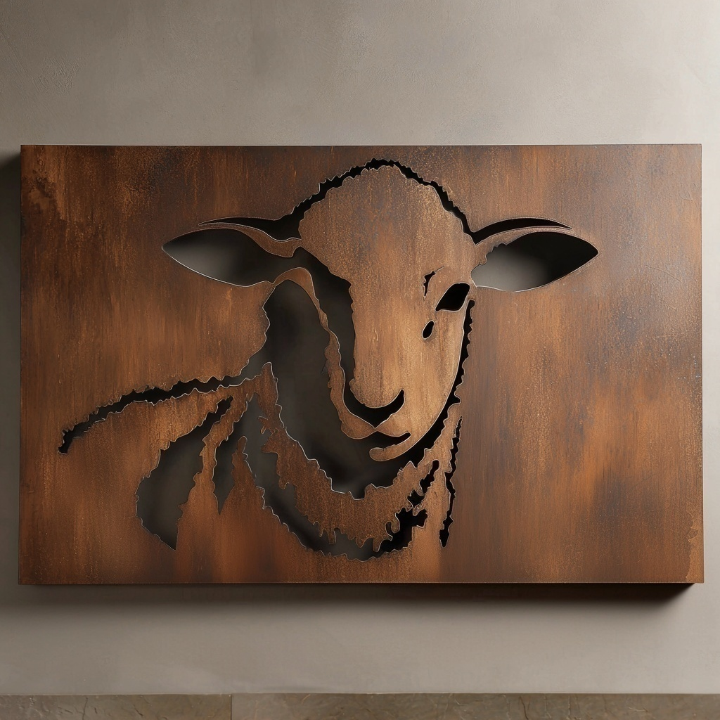 The Lamb - Metal Wall Art