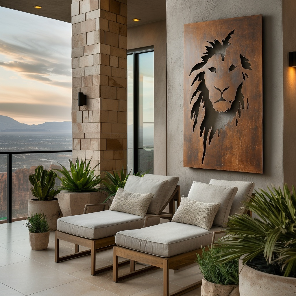 The King - Metal Wall Art