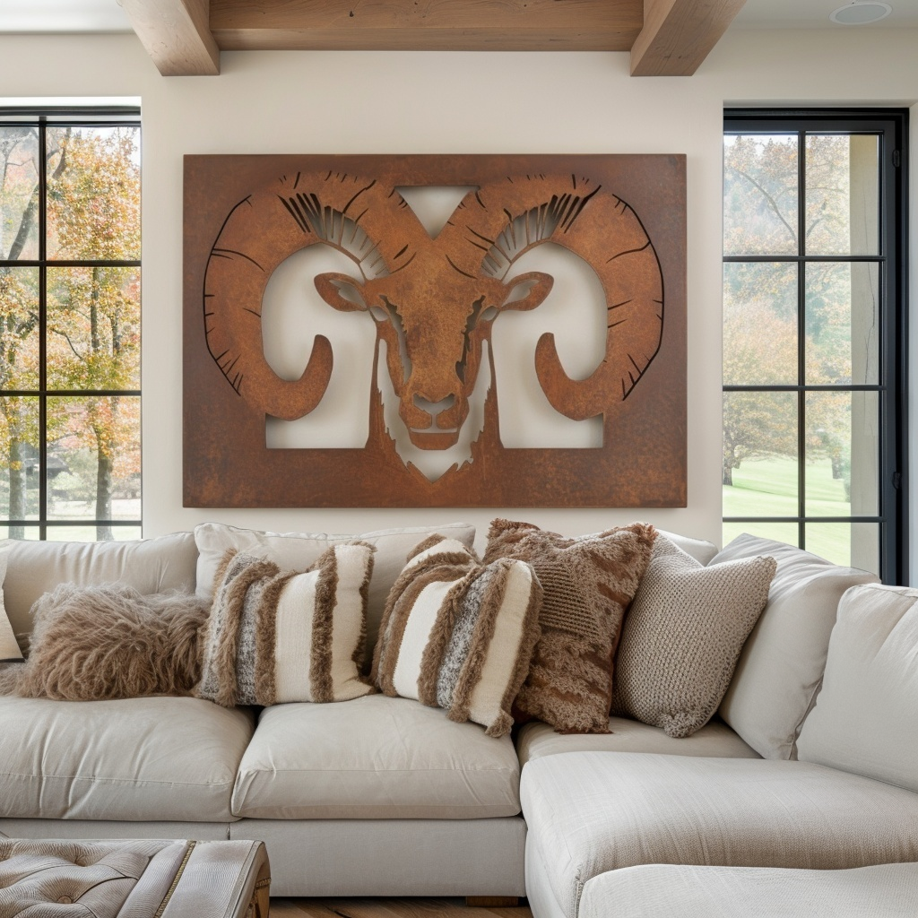The Bighorn Sheep - Metal Wall Art