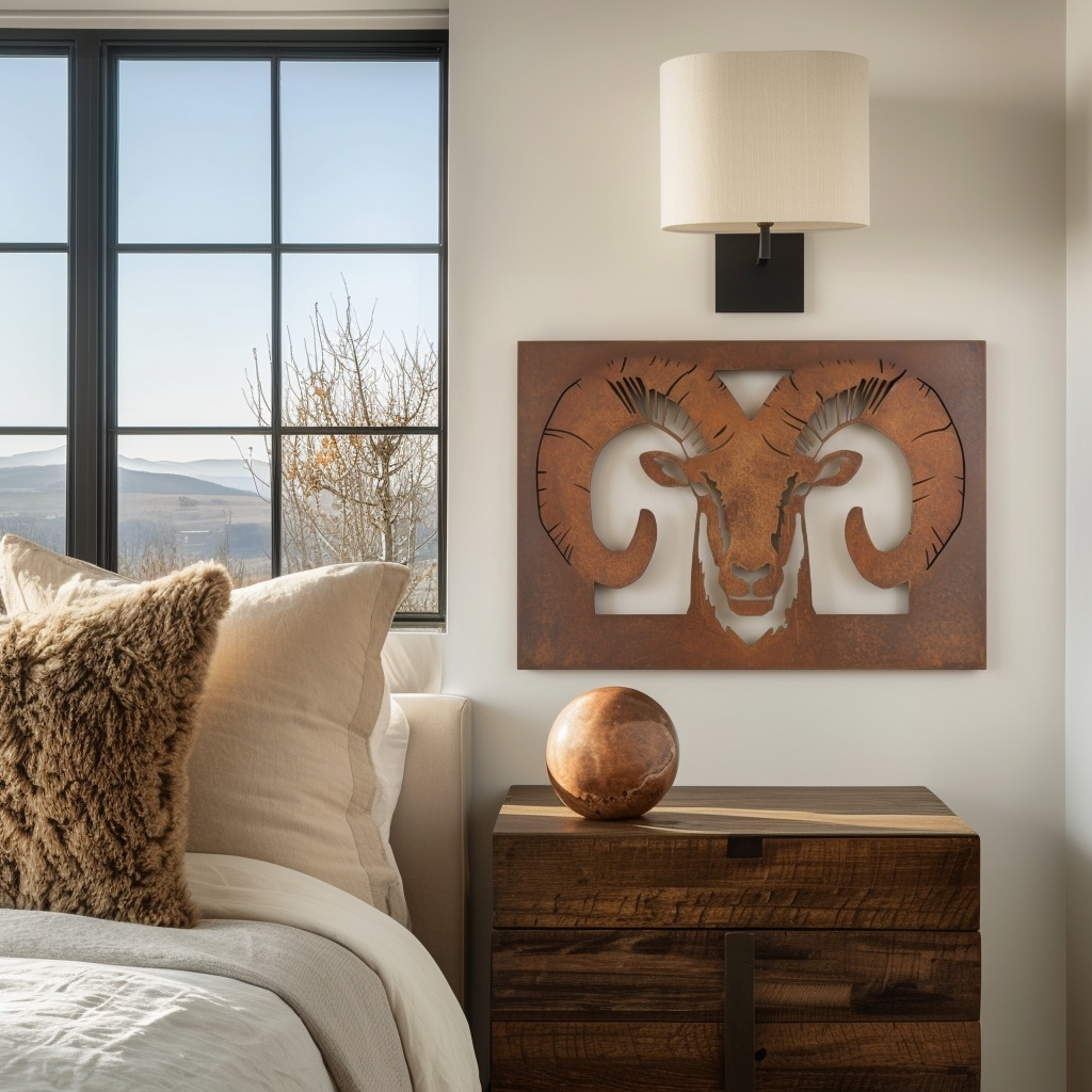 The Bighorn Sheep - Metal Wall Art