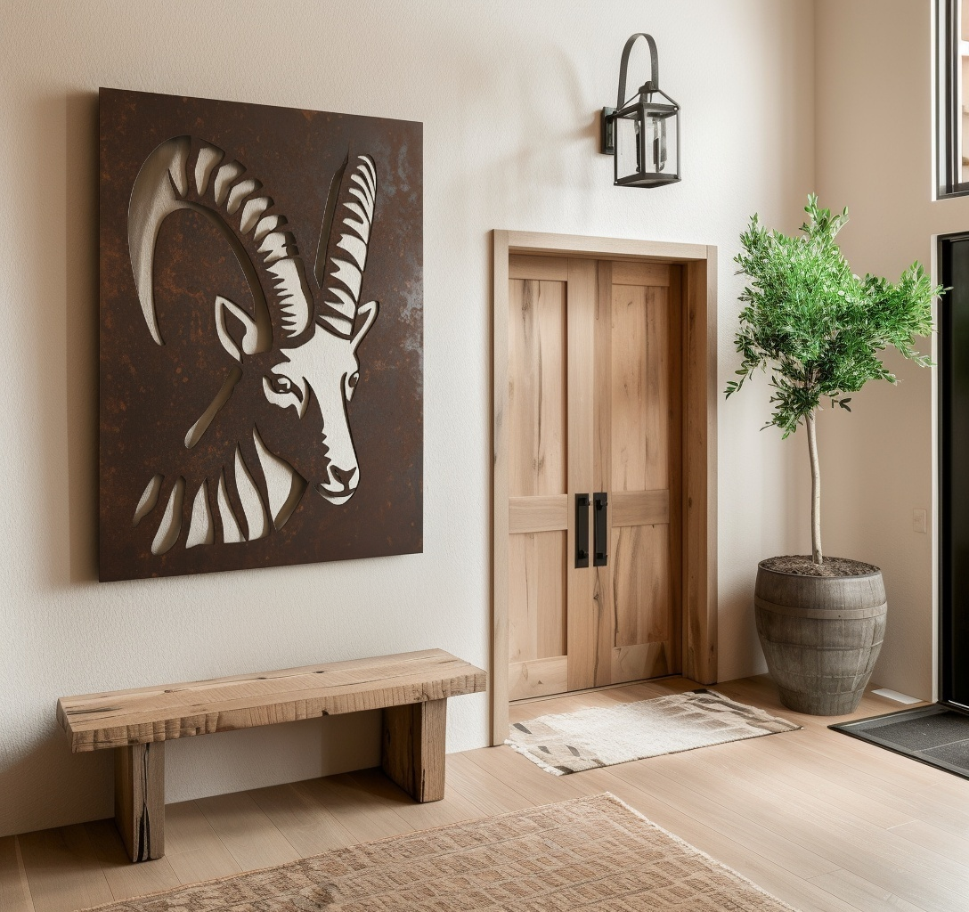The Alpine Ibex - Metal Wall Art