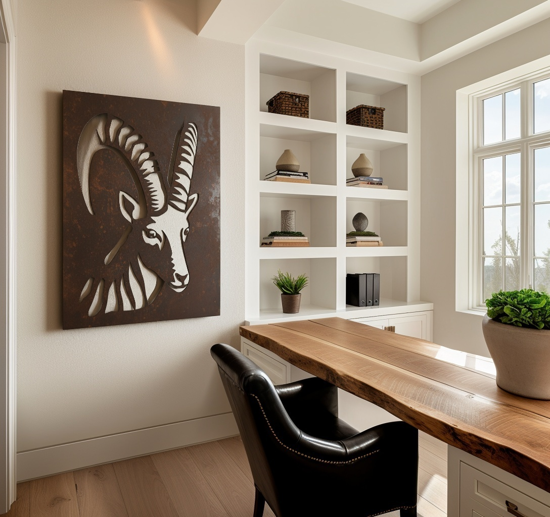 The Alpine Ibex - Metal Wall Art