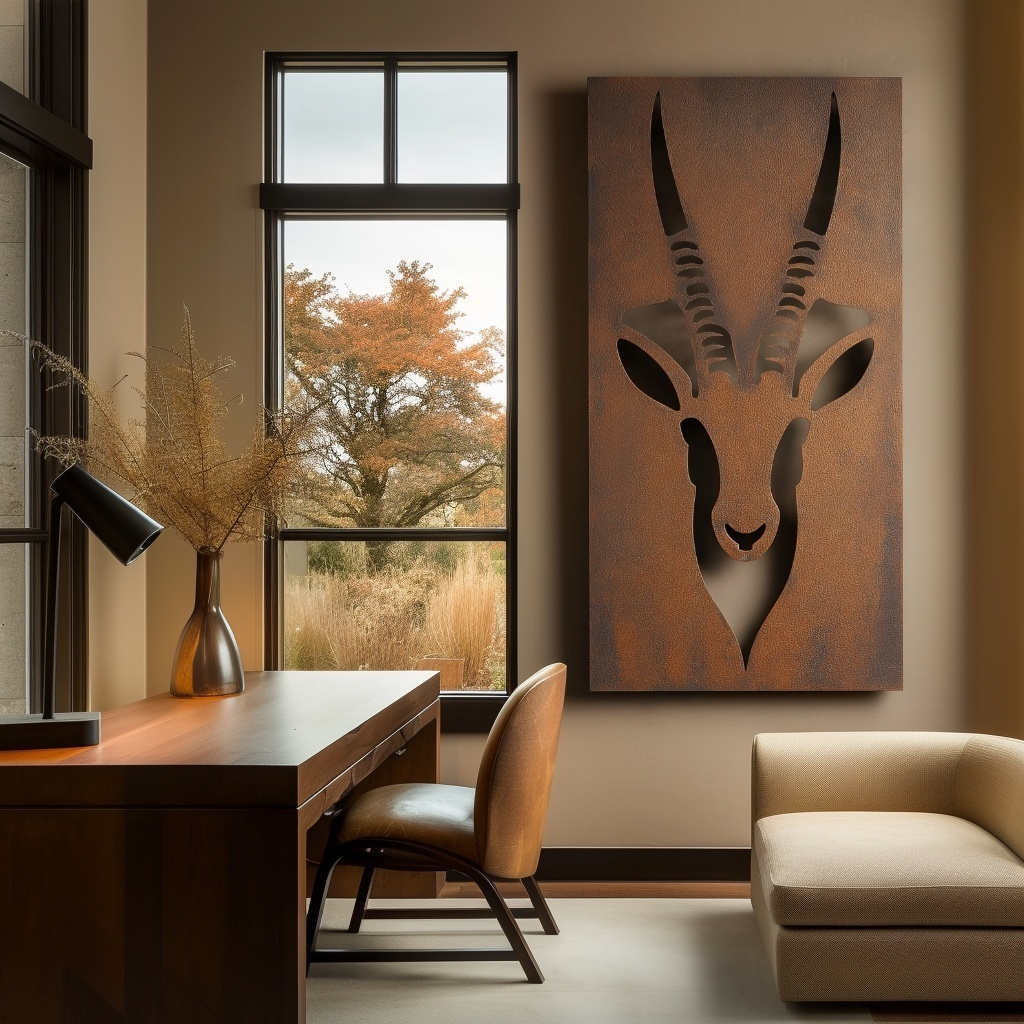 The Sable Antelope - Metal Wall Art