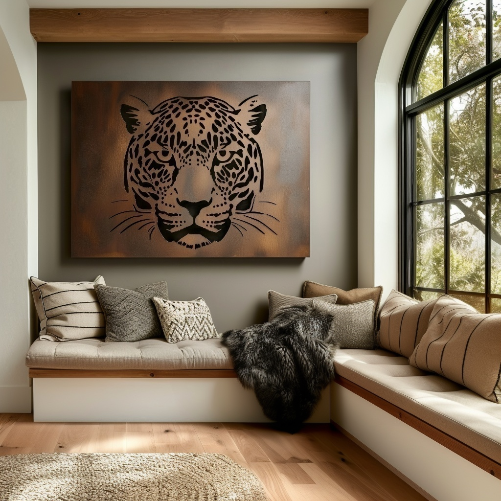 The Leopard - Metal Wall Art