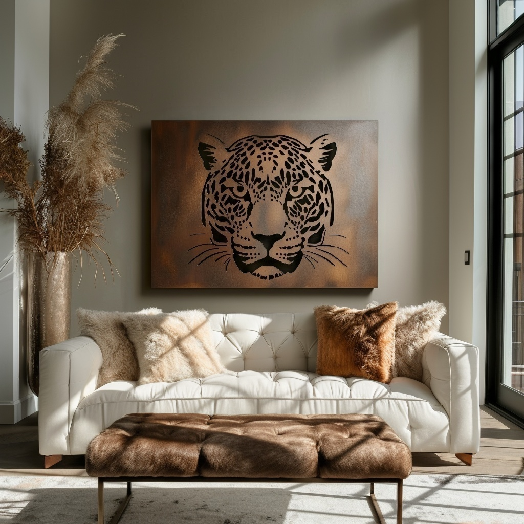 The Leopard - Metal Wall Art