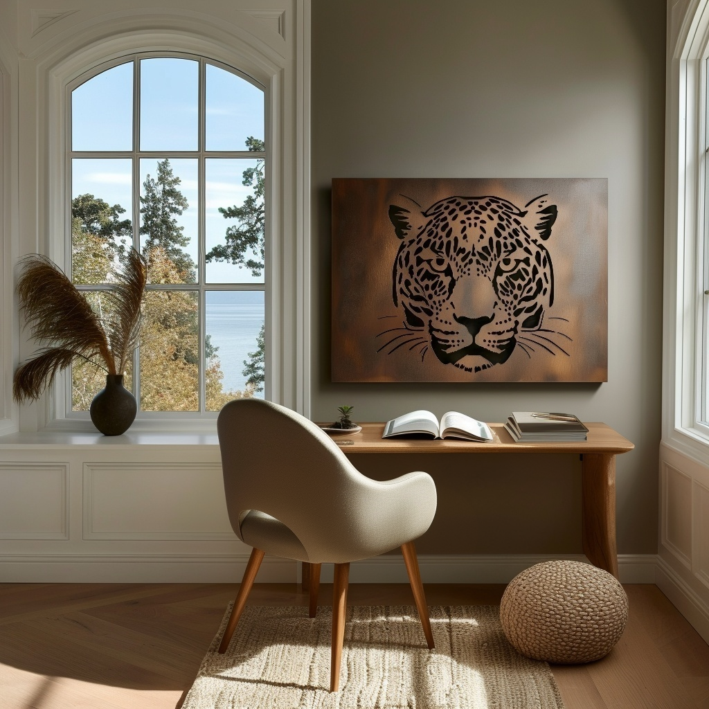 The Leopard - Metal Wall Art