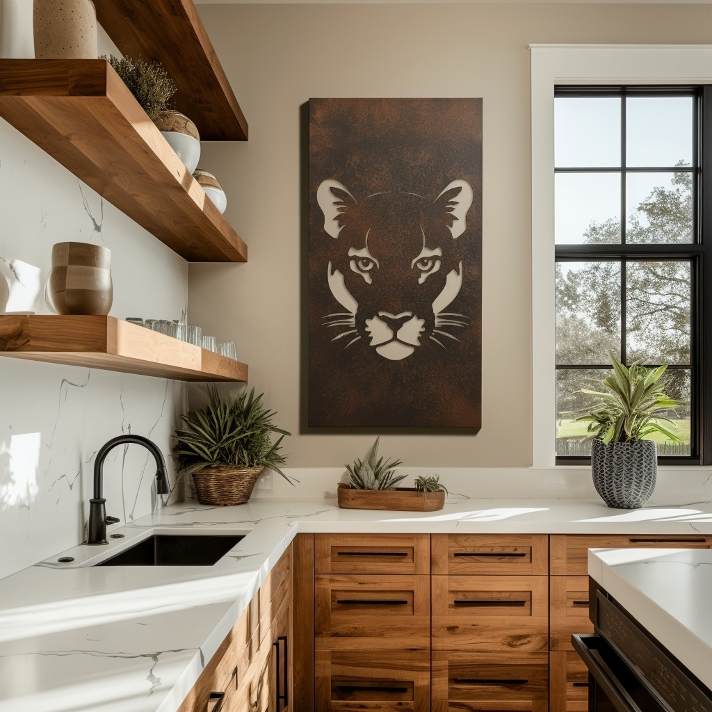 The Mountain Lion - Metal Wall Art