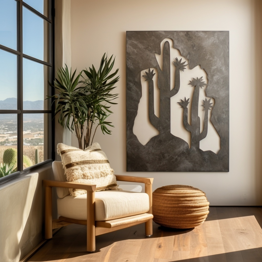 The San Pedro Cactus - Metal Wall Art