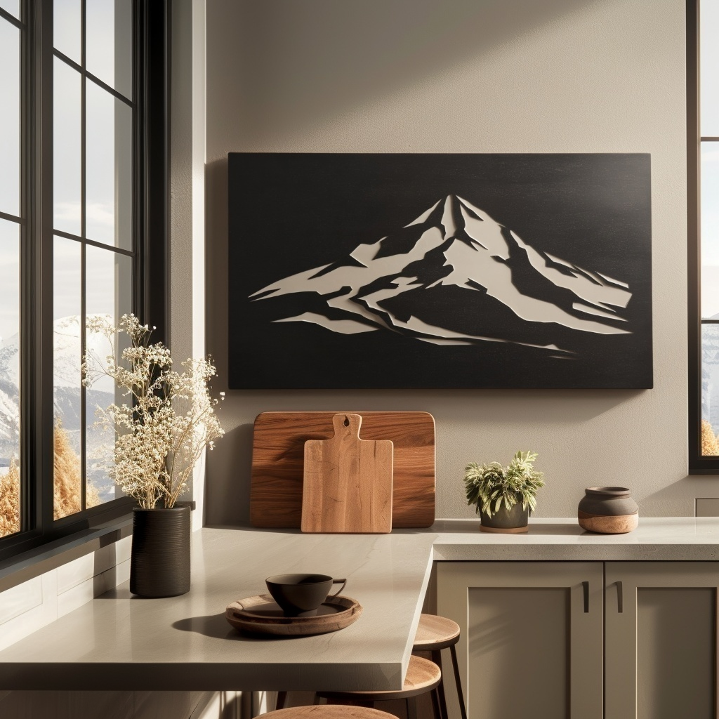 The Mount Bachelor - Metal Wall Art