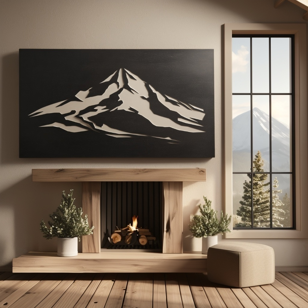 The Mount Bachelor - Metal Wall Art