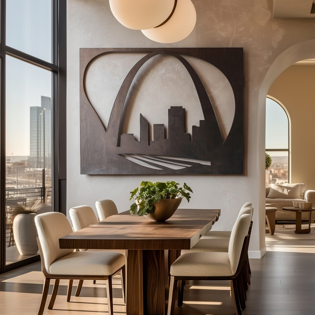 The Gateway Arch - Metal Wall Art