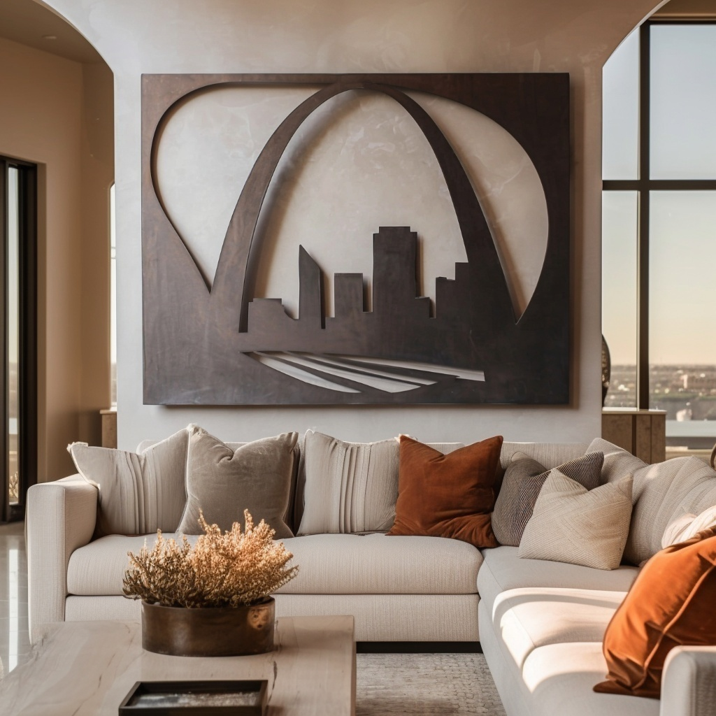 The Gateway Arch - Metal Wall Art