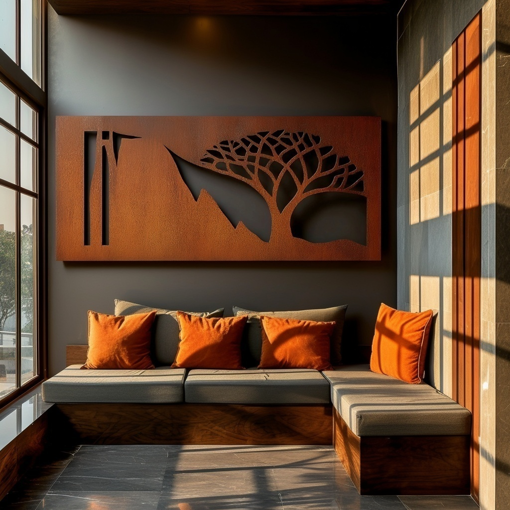 The Quiver Tree - Metal Wall Art - Oxide