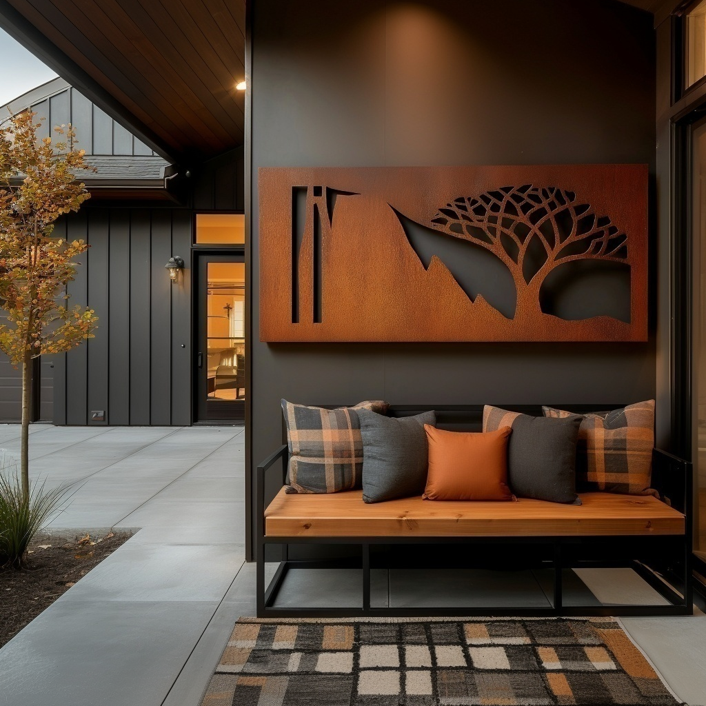 The Quiver Tree - Metal Wall Art - Oxide