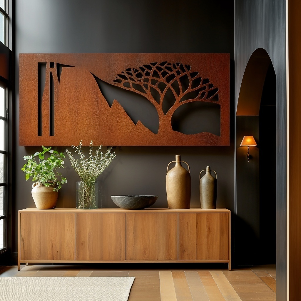 The Quiver Tree - Metal Wall Art - Oxide