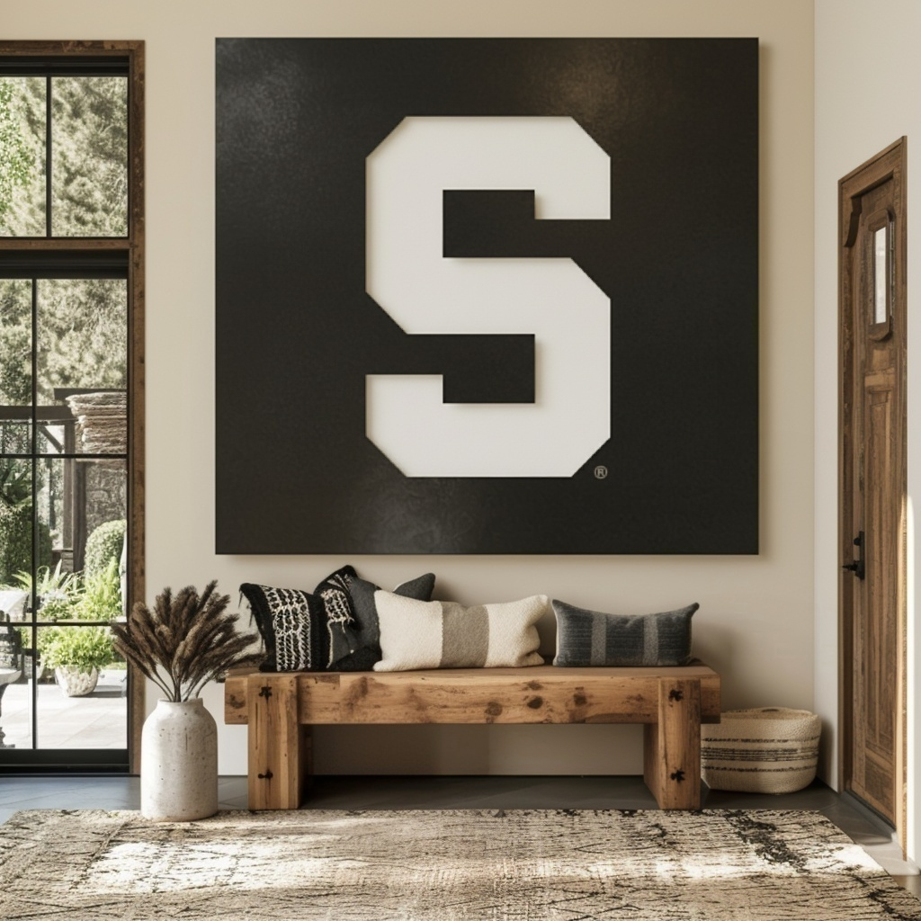 The Super S - Metal Wall Art - Square Forge