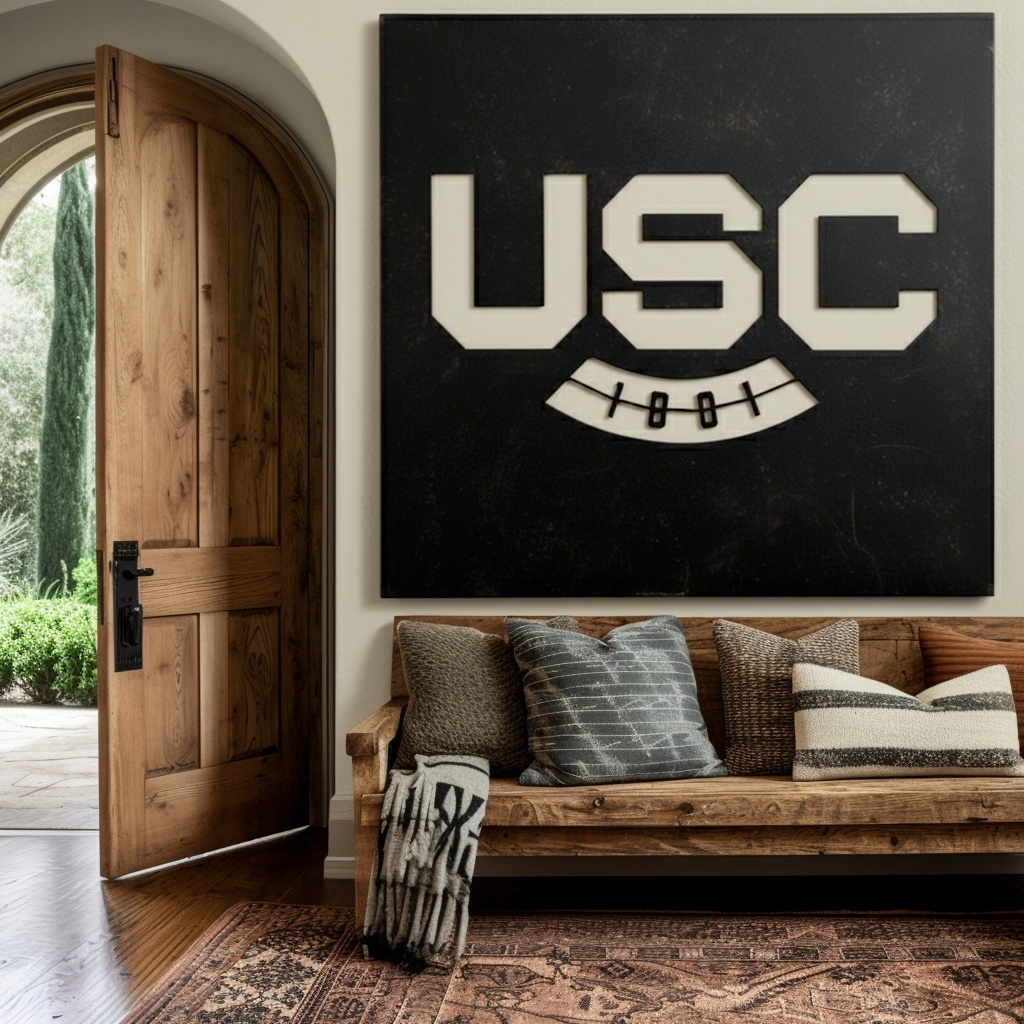 The USC - Metal Wall Art - Square Forge