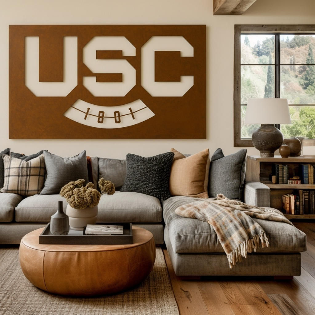 The USC - Metal Wall Art - Landscape Umber