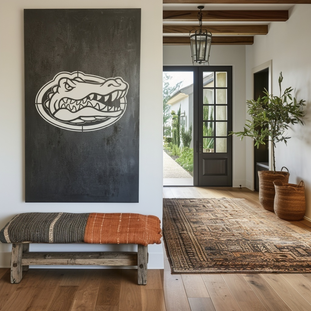 The Oval Gator - Wall Art - Portrait Slate