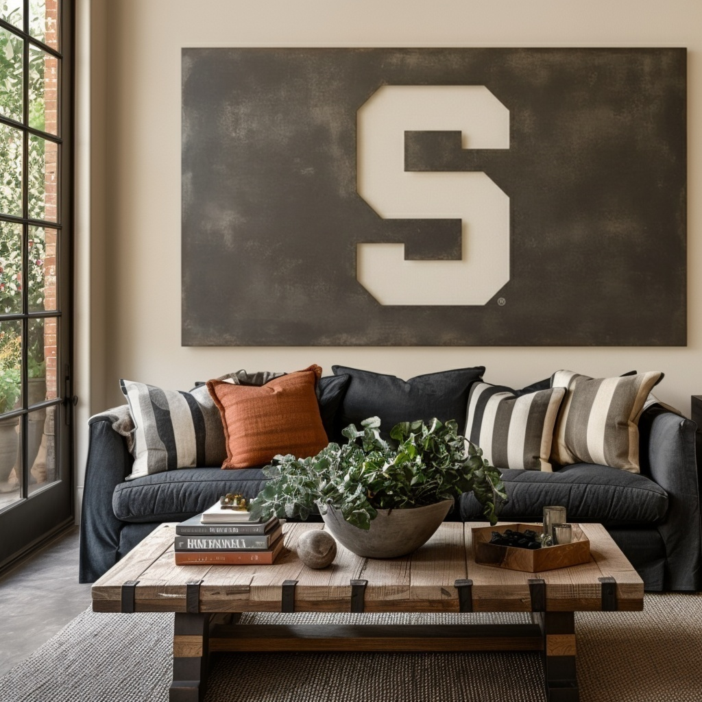 The Super S - Metal Wall Art - Landscape Slate