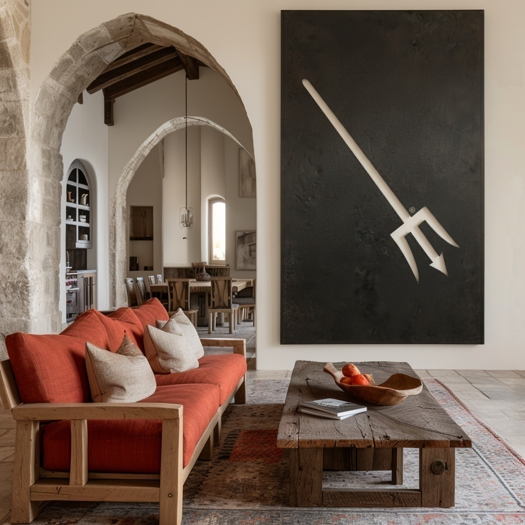 The Piercing Pitchfork - Wall Art - Portrait Forge