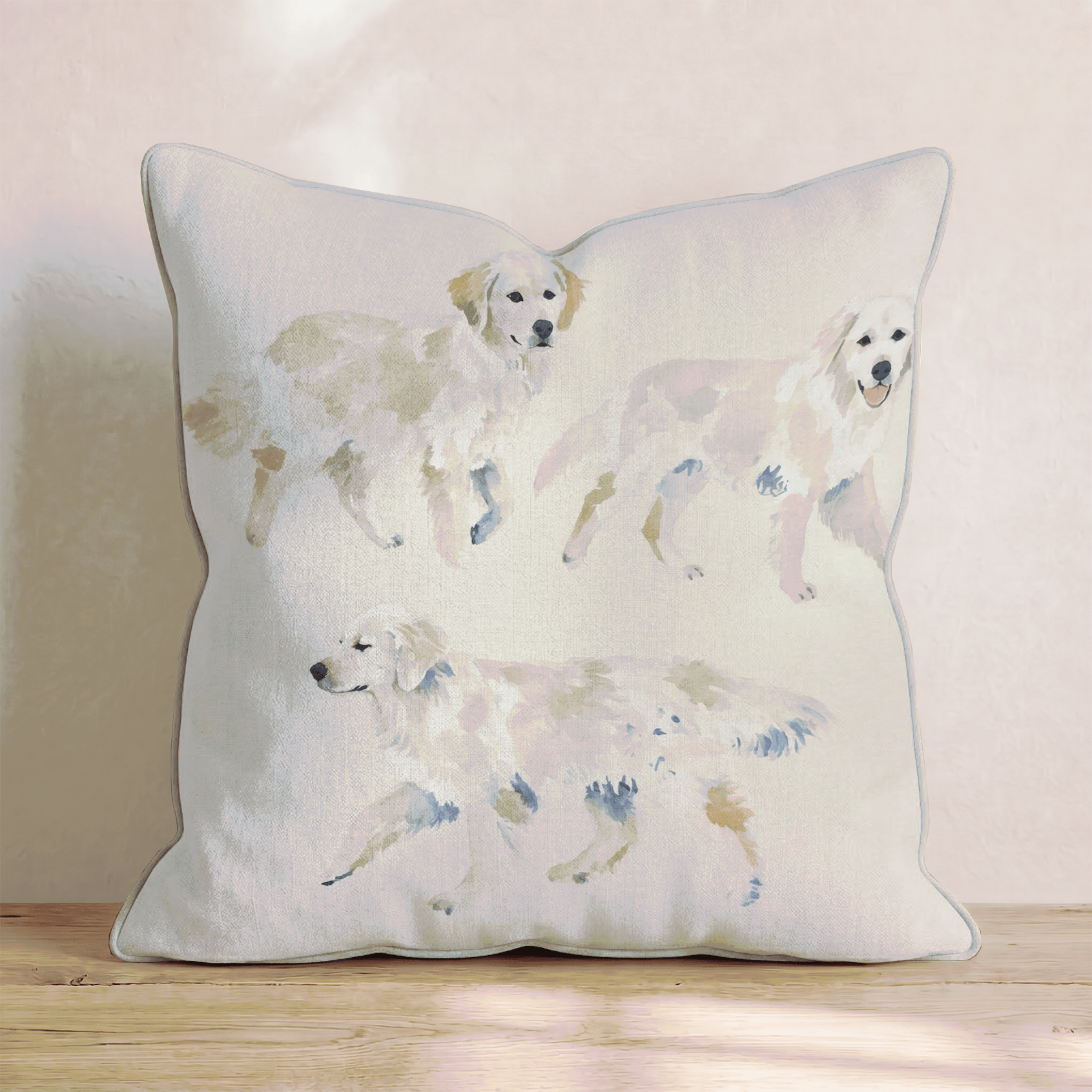 3 Goldens Throw Pillow - Benton Lane Home - Hillcroft Home