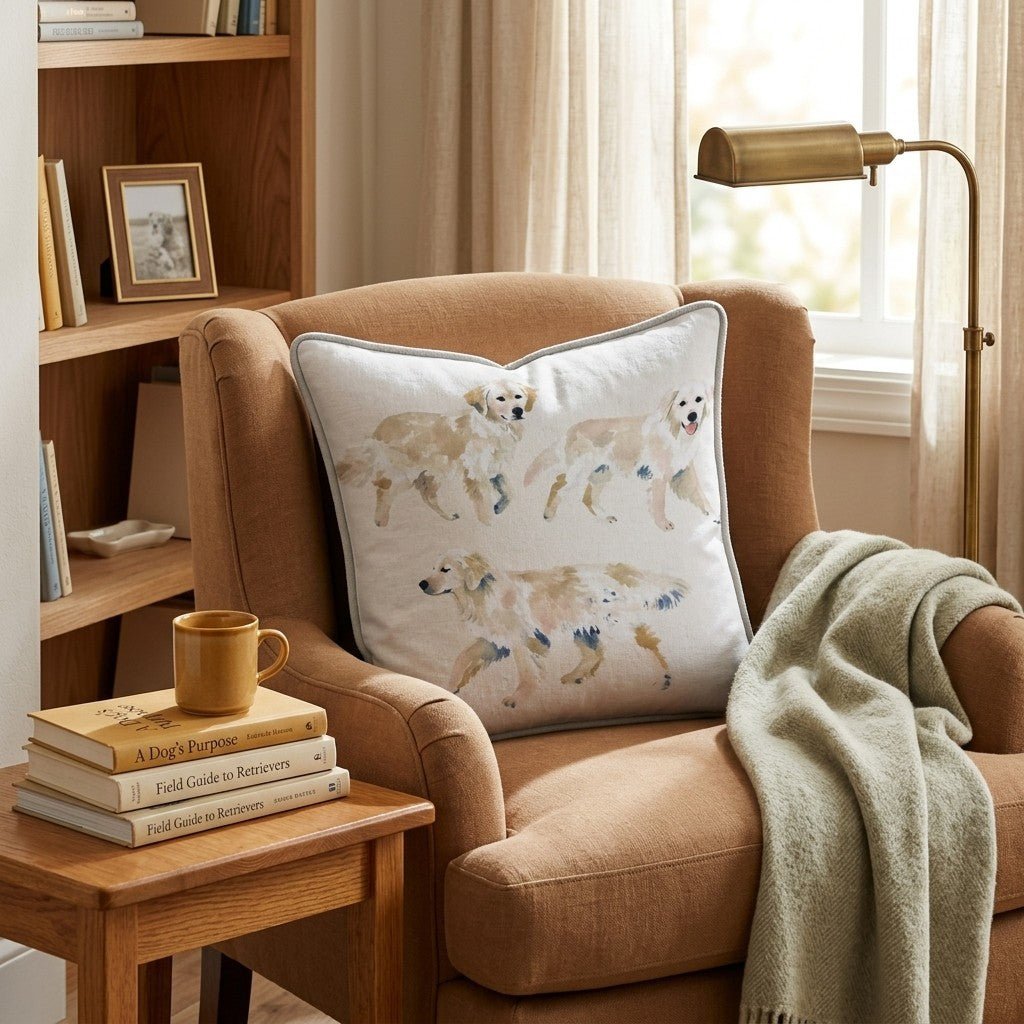 3 Goldens Throw Pillow - Benton Lane Home - Hillcroft Home