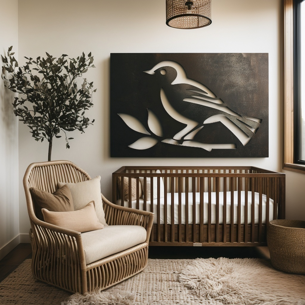 The North Dakota Western Meadowlark - Metal Wall Art