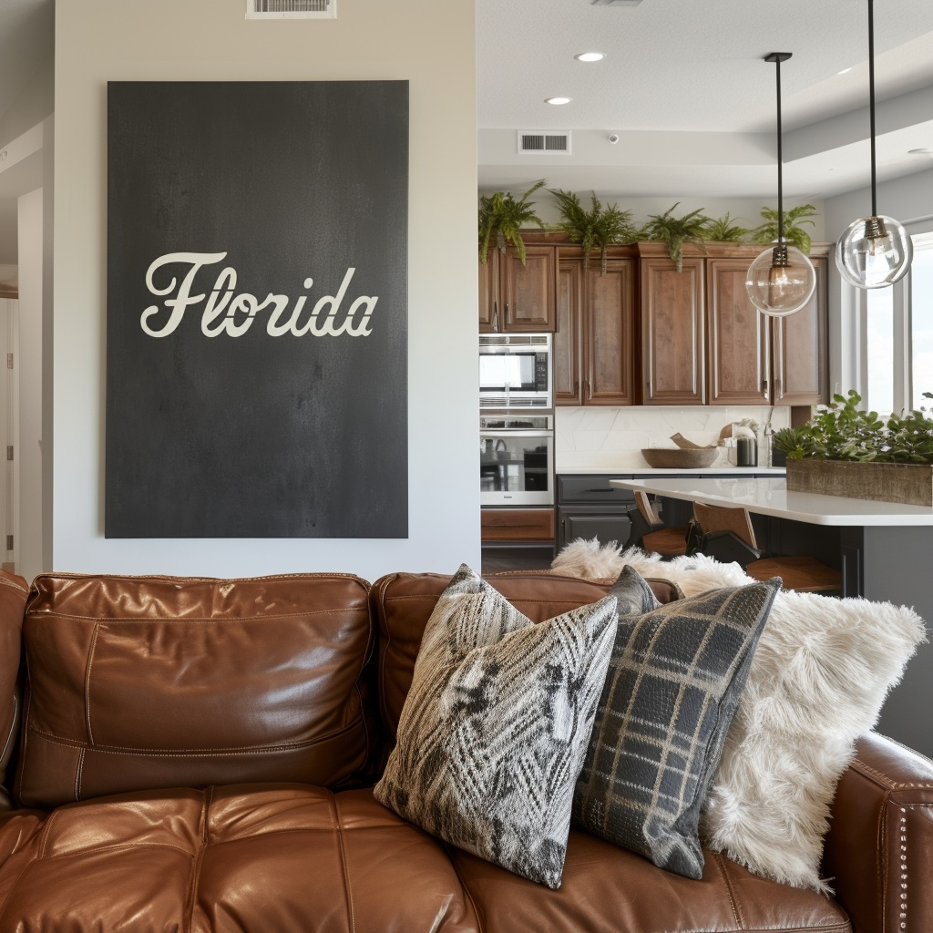 The Cursive Florida - Wall Art - Portrait Slate